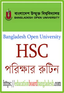 Bangladesh Open University Hsc Exam Routine 2020
