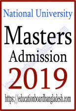 National University Masters Admission